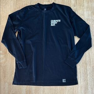 Compete Every Day Black Long Sleeve Shirt